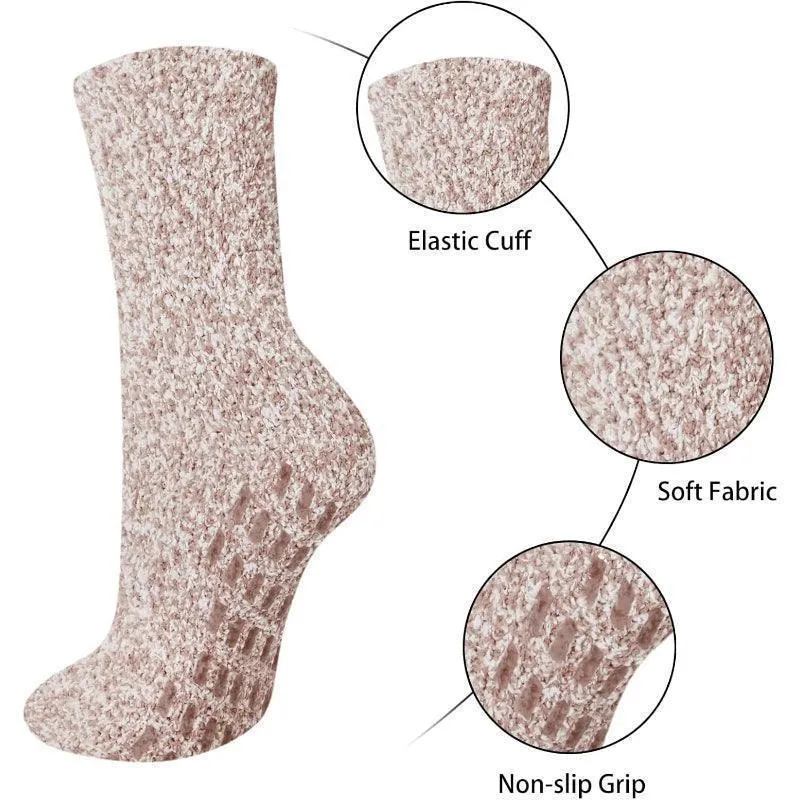 5 Pack Fuzzy Slipper Diabetic Socks – Warmth and Safety Combined