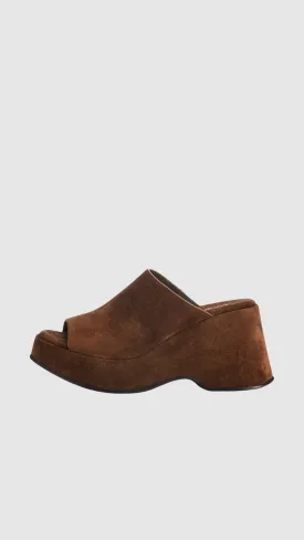 Alias Mae Gloria Chunky Mule in Mocha Suede