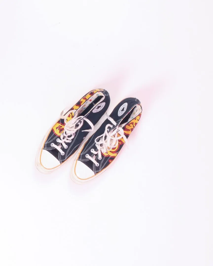 Black/Yellow Converse X Golf High Top Sneakers, Men's 11