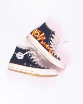 Black/Yellow Converse X Golf High Top Sneakers, Men's 11