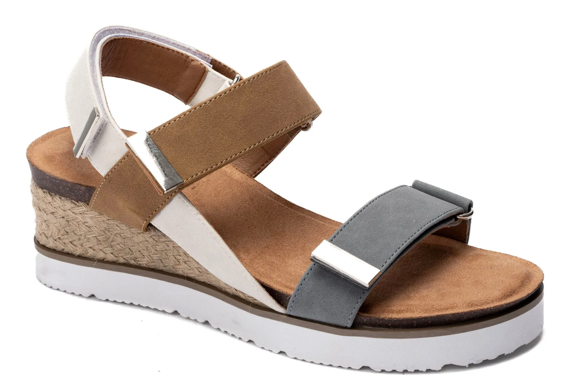 Blue Multi Wedge Sandal