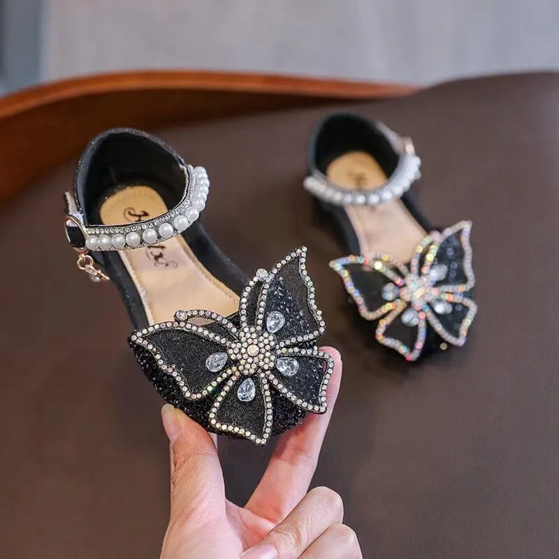 Butterfly Sequins Rhinestone Princess Shoes