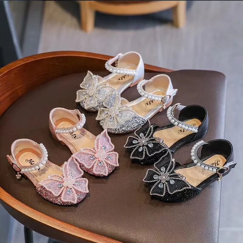 Butterfly Sequins Rhinestone Princess Shoes