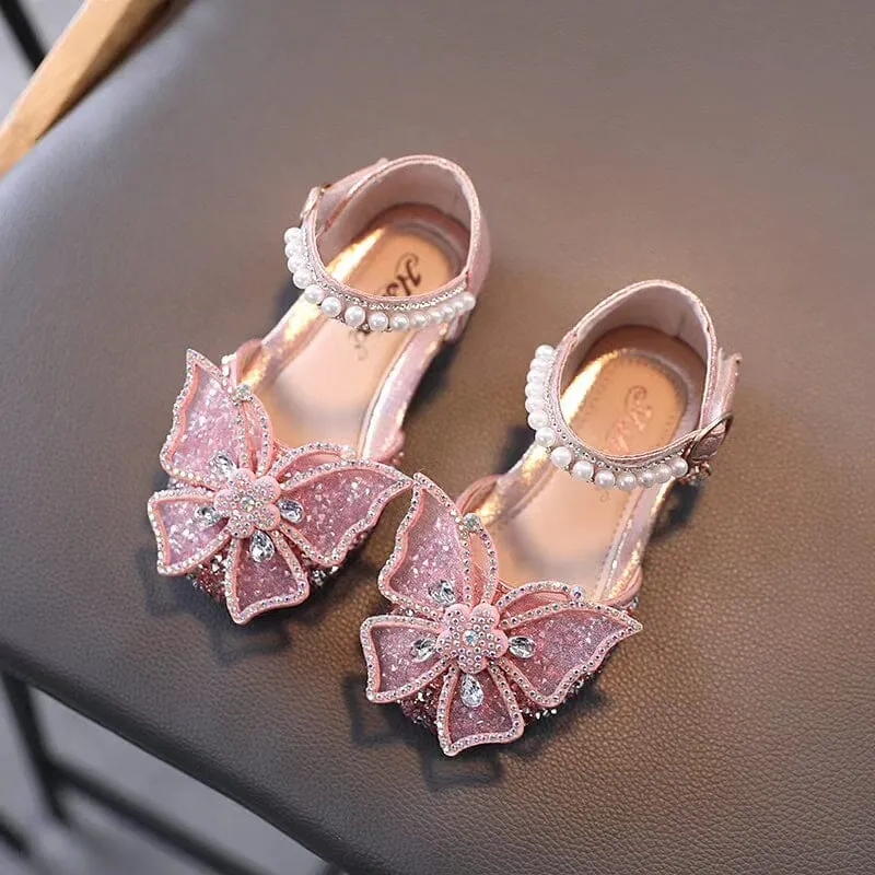 Butterfly Sequins Rhinestone Princess Shoes
