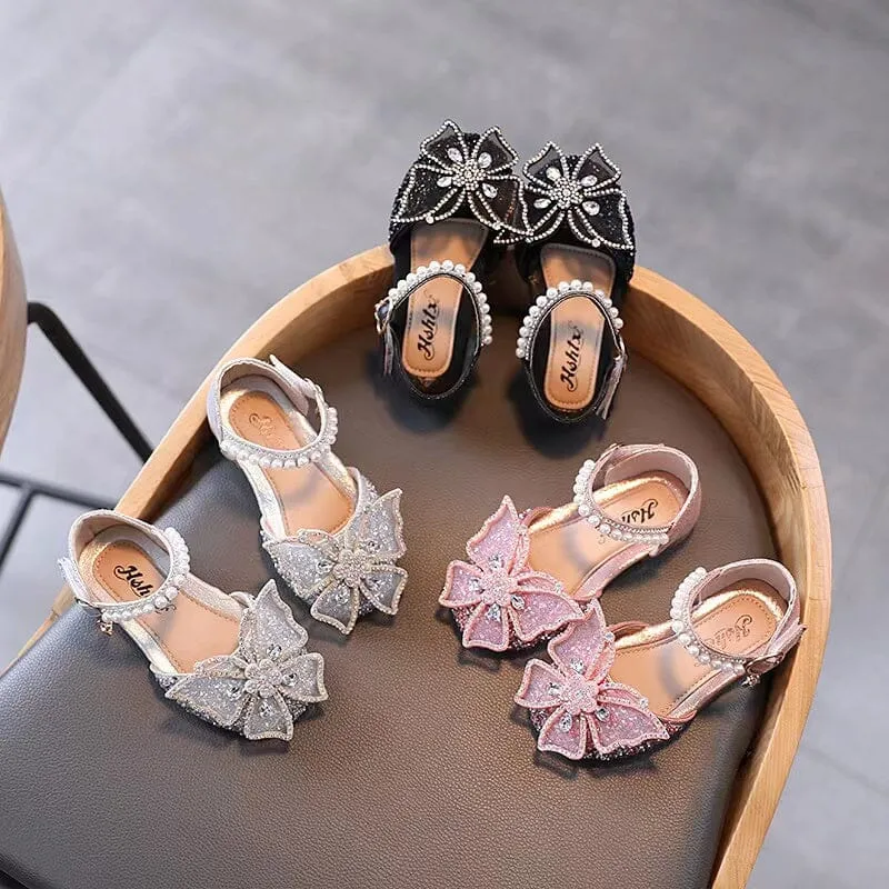Butterfly Sequins Rhinestone Princess Shoes