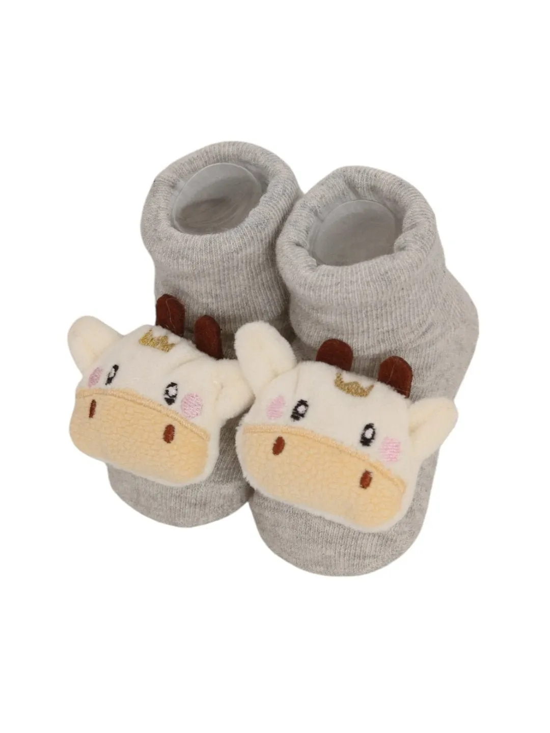 Charming Animal Adventure Rattle Socks Set For Boys
