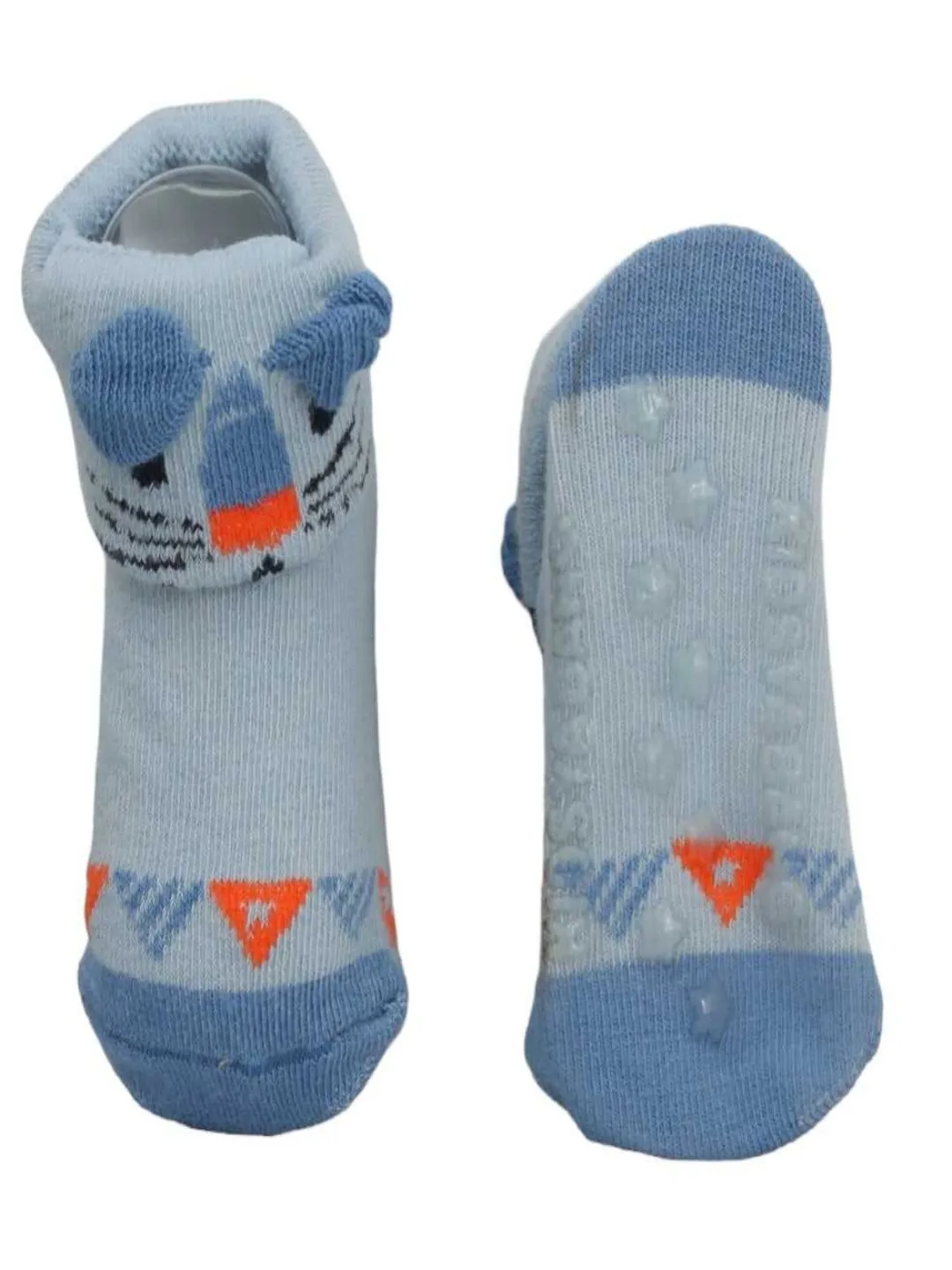 Charming Animal Print Anti-Skid Socks for Baby Boys
