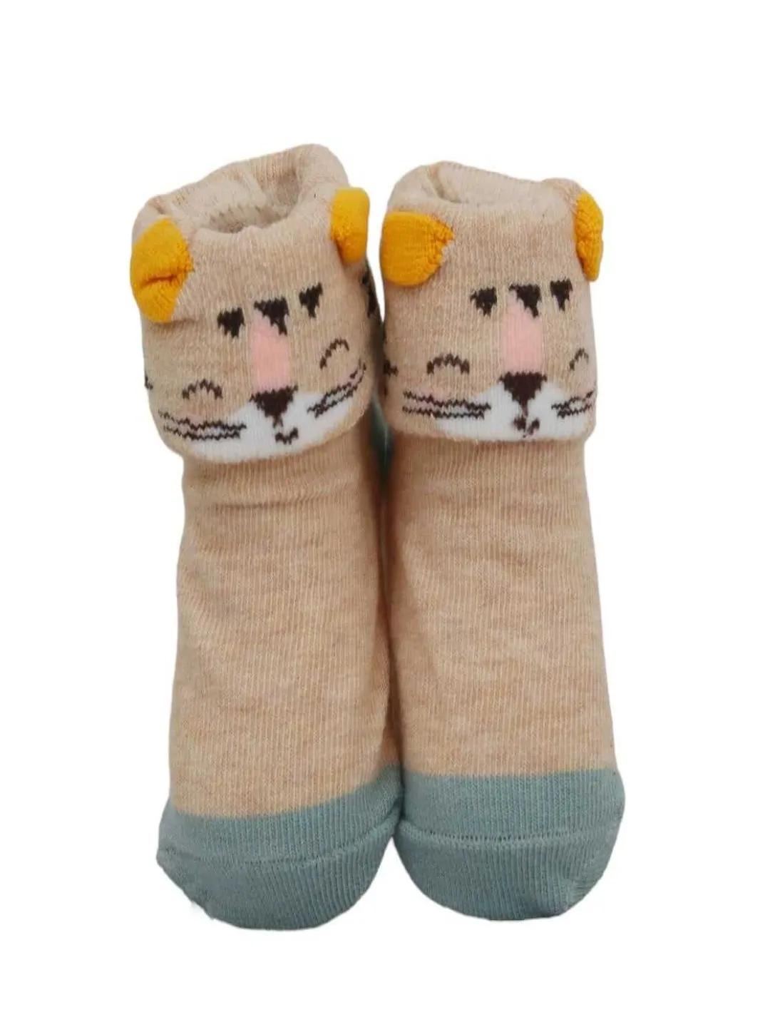 Charming Animal Print Anti-Skid Socks for Baby Boys