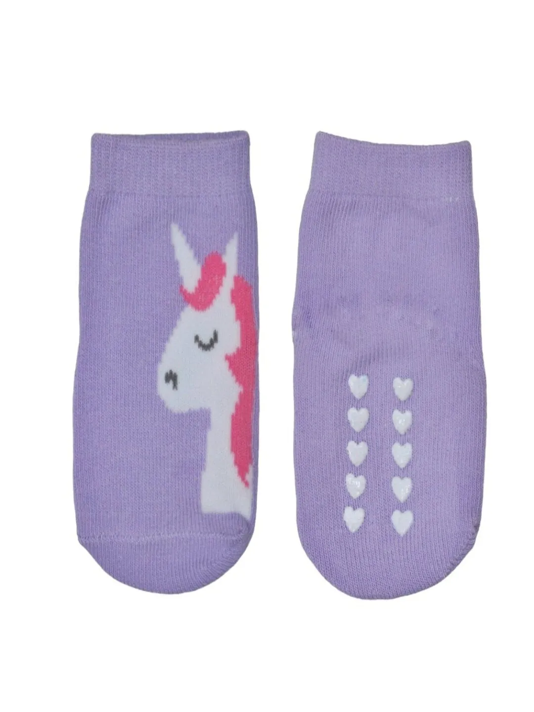 Charming Unicorn, Star & Rainbow Baby Socks Set - Purple & Pink