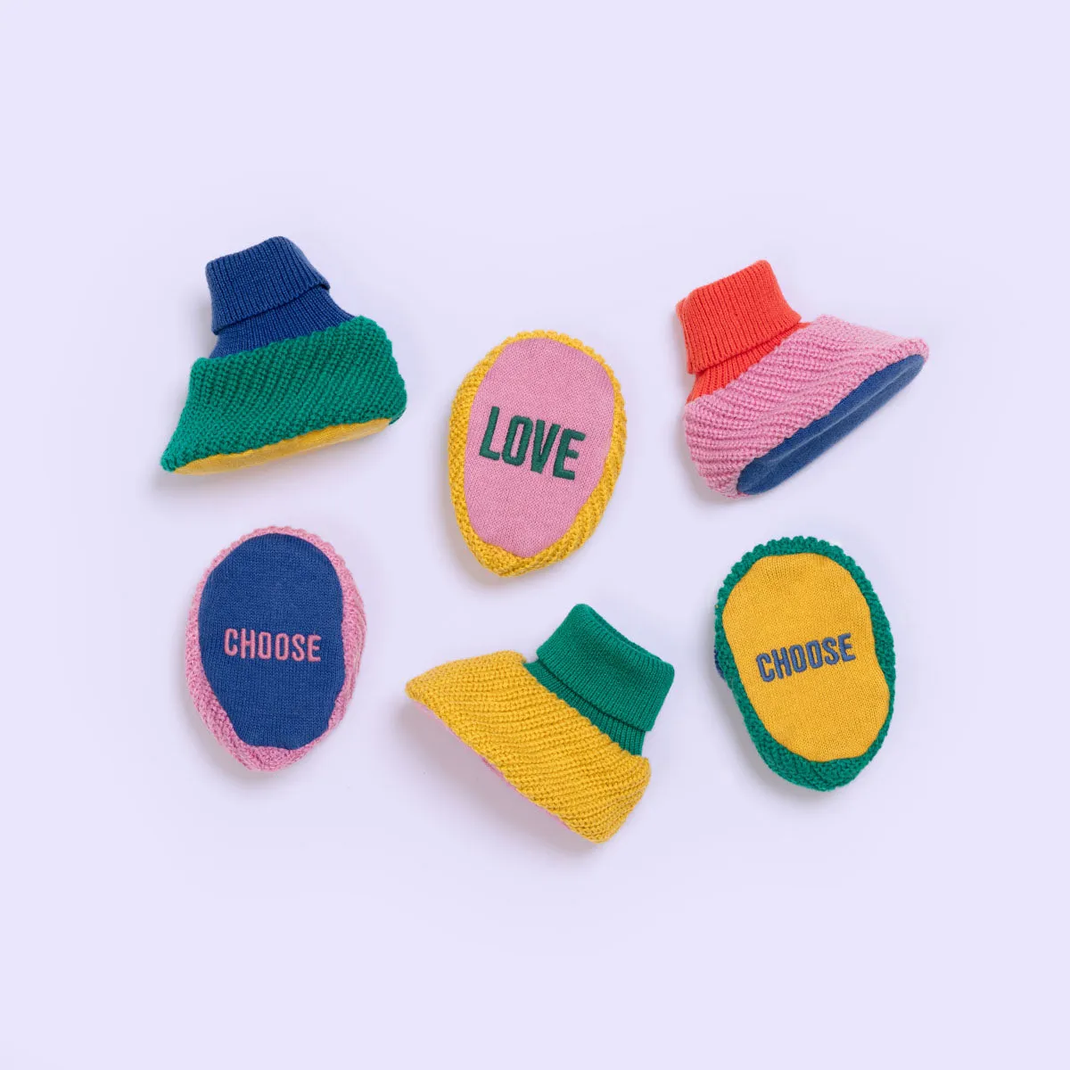 Choose Love Slippers: Green