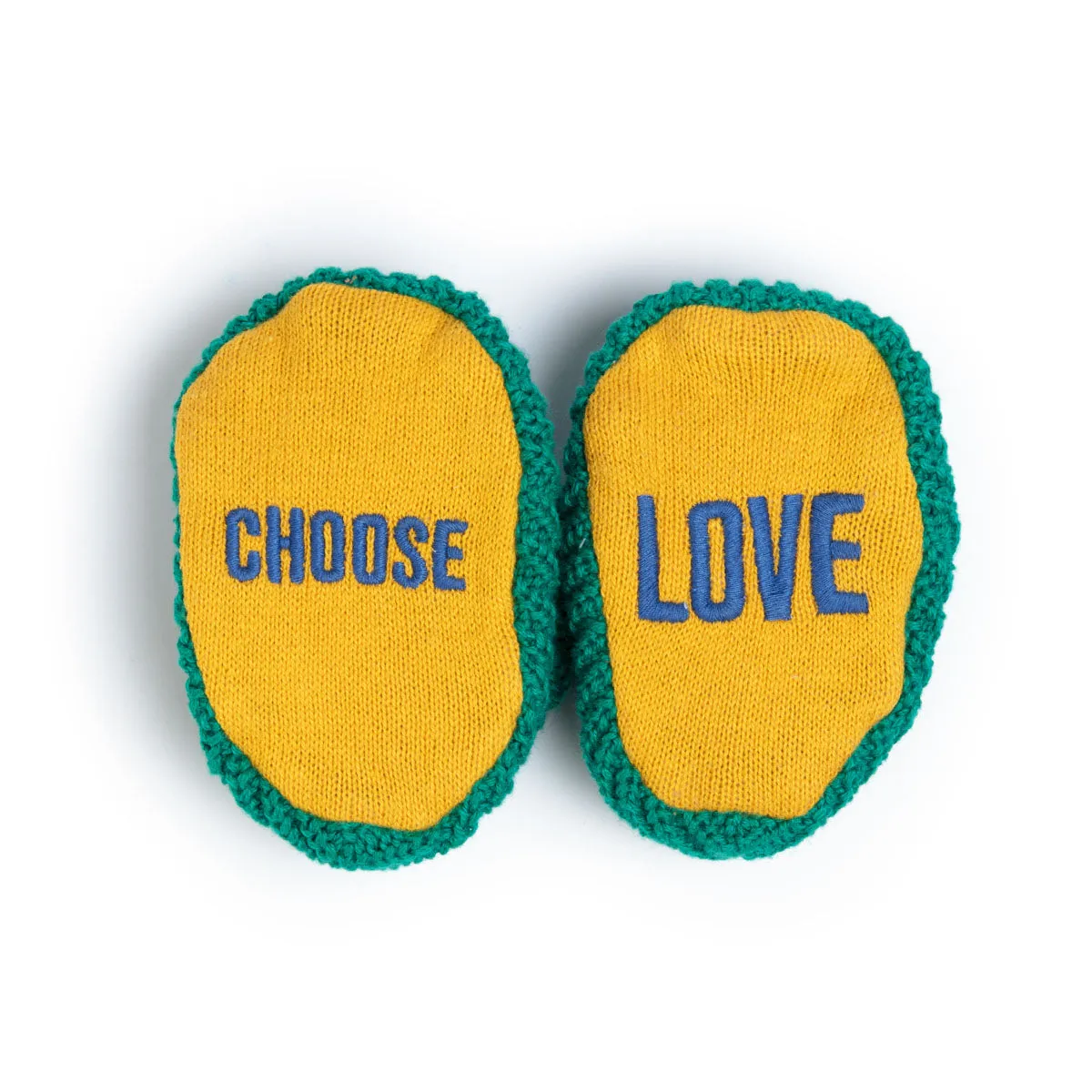Choose Love Slippers: Green