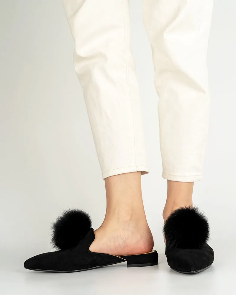 (Clean Up) Slip On Backless Flat Heel Mules