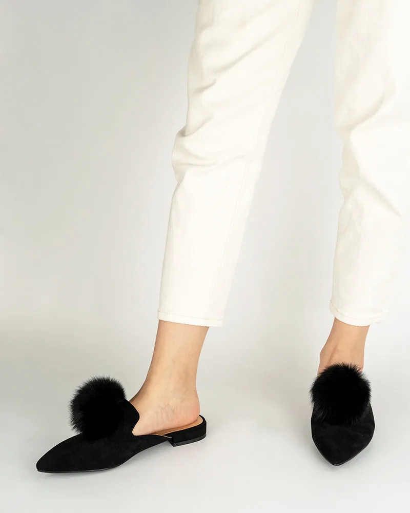 (Clean Up) Slip On Backless Flat Heel Mules