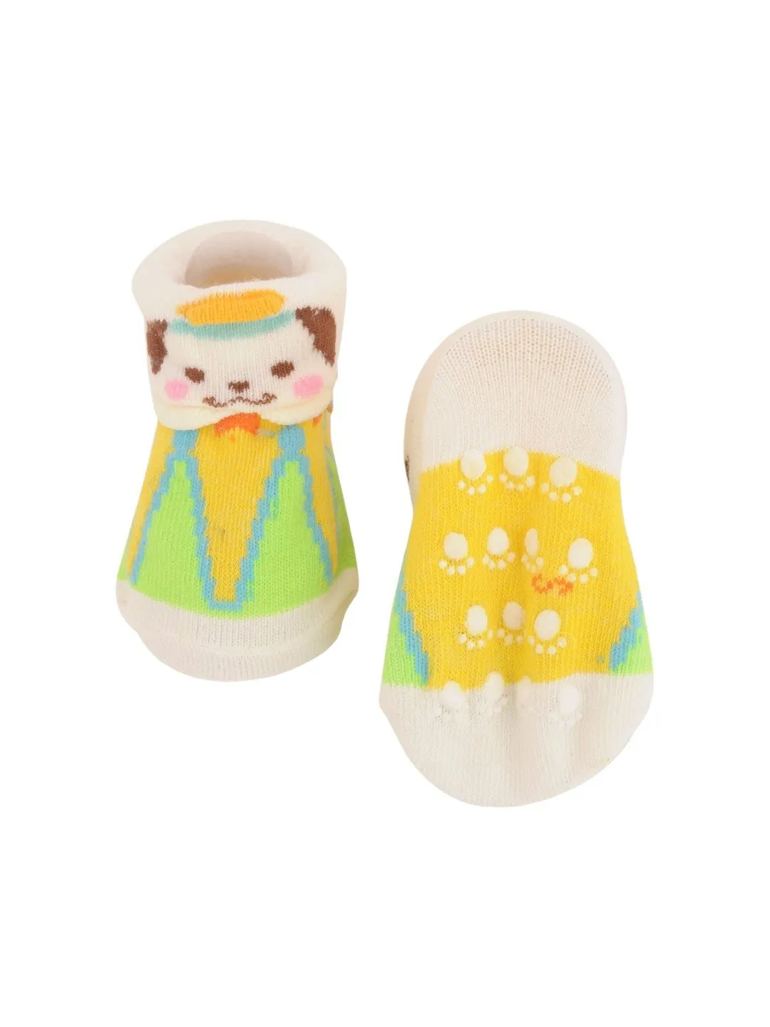 Cute Animal Face Socks with Colorful Outfit and Non-Slip Design