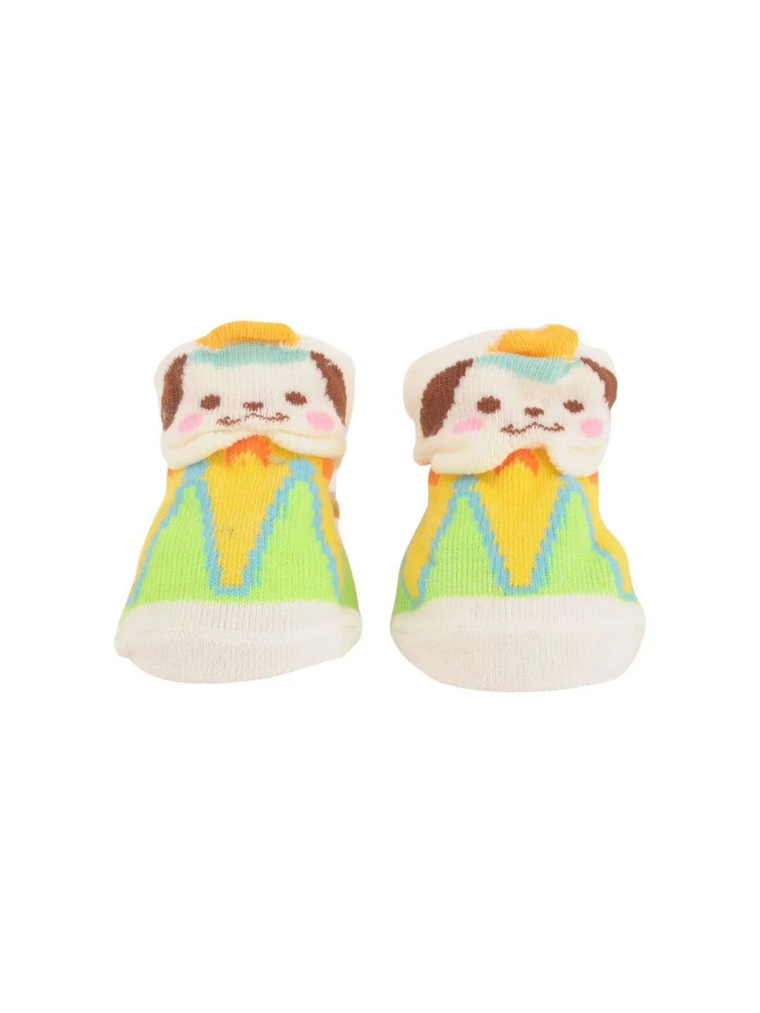 Cute Animal Face Socks with Colorful Outfit and Non-Slip Design