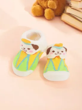Cute Animal Face Socks with Colorful Outfit and Non-Slip Design