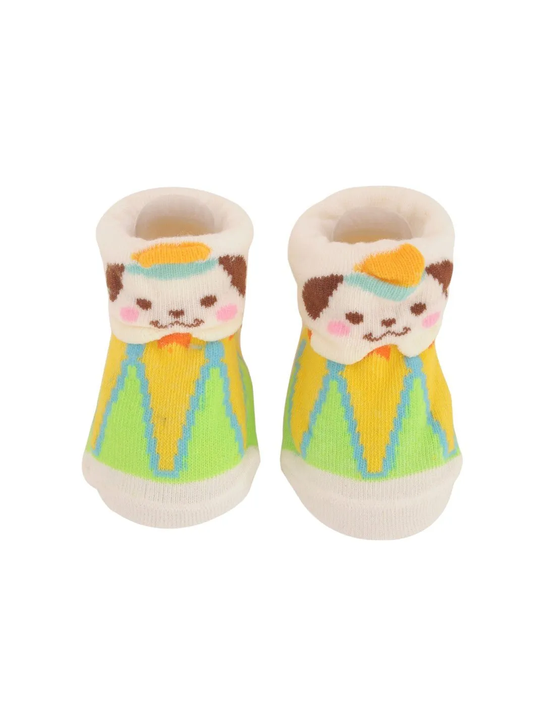 Cute Animal Face Socks with Colorful Outfit and Non-Slip Design