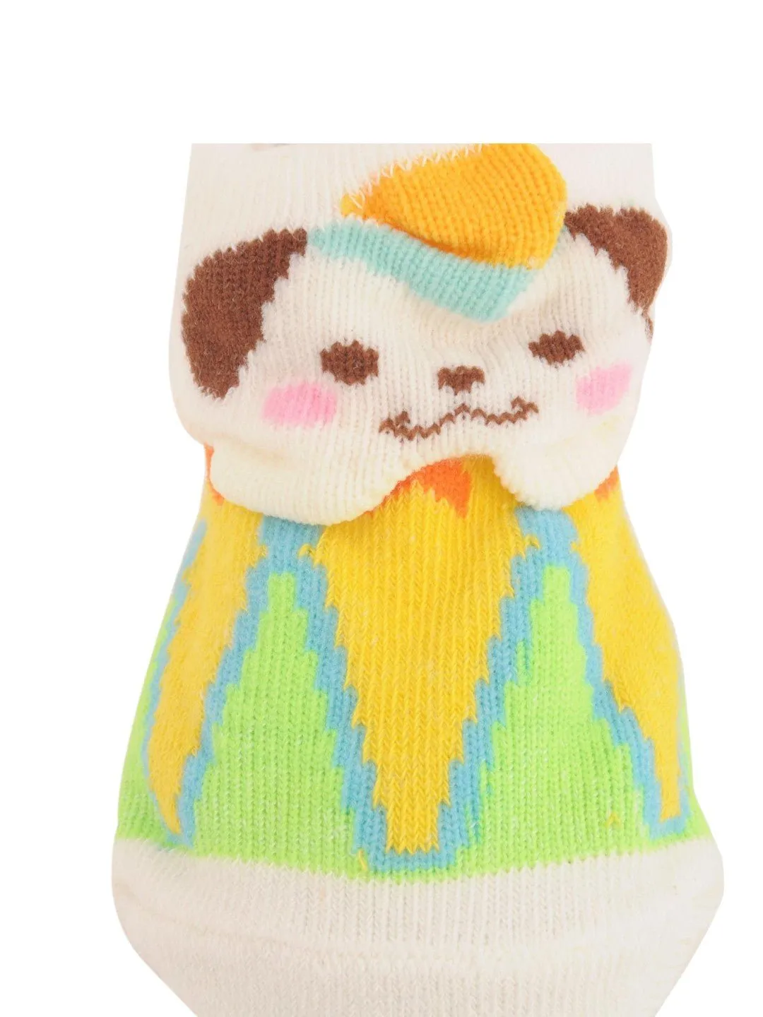 Cute Animal Face Socks with Colorful Outfit and Non-Slip Design