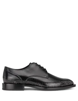 FF Pattern Derby Shoes