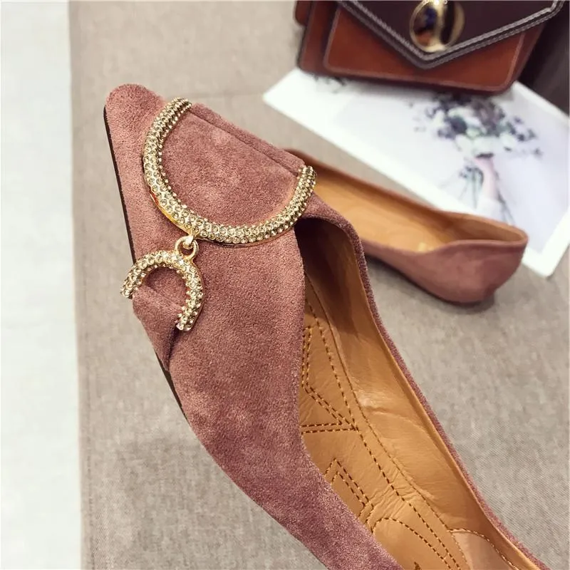 Flat Heel Pointed Toe Daily Flats