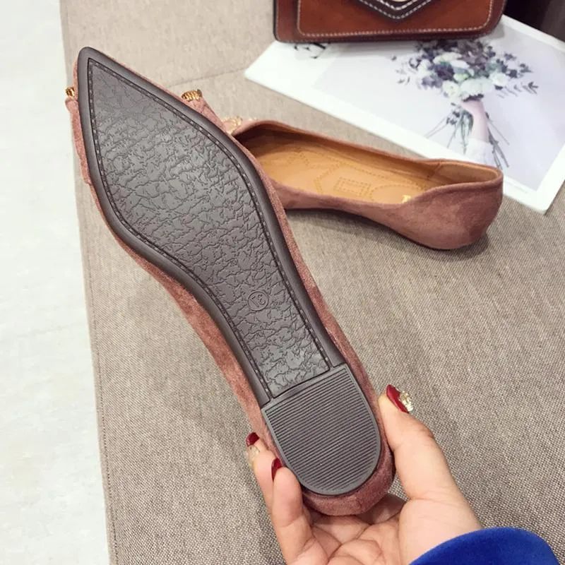 Flat Heel Pointed Toe Daily Flats