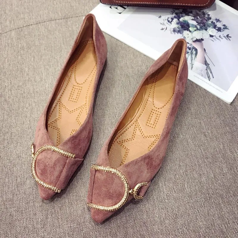 Flat Heel Pointed Toe Daily Flats