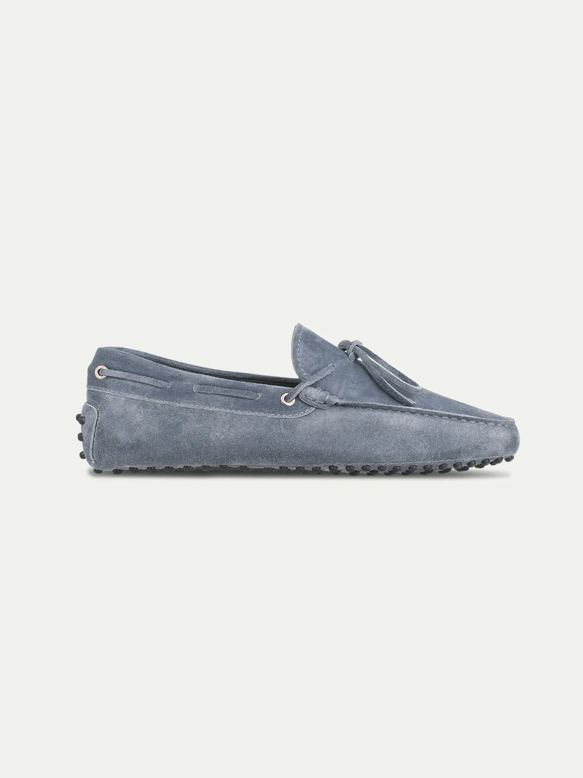 Light Blue Suede Ophelia Driving Loafers - AW24