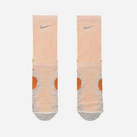 Nike Dri-FIT Trail-Running Crew Socks -Phantom/Vivid Orange/Monarch