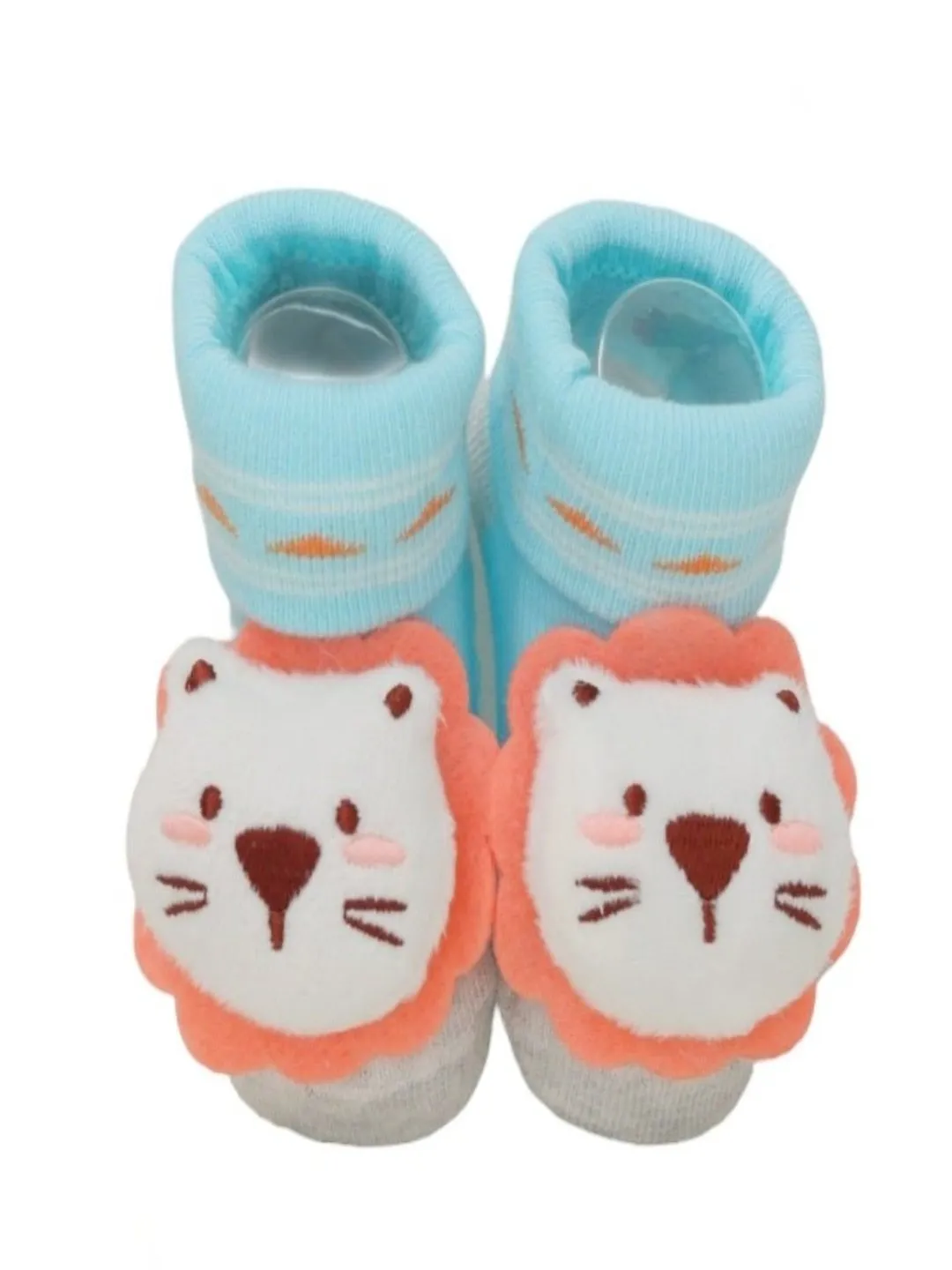 Ocean & Jungle Pals Lion and Shark Socks Set for Baby Boys