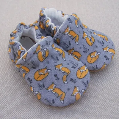 Organic Cotton Knit Slippers - Foxy