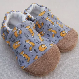Organic Cotton Knit Slippers - Foxy