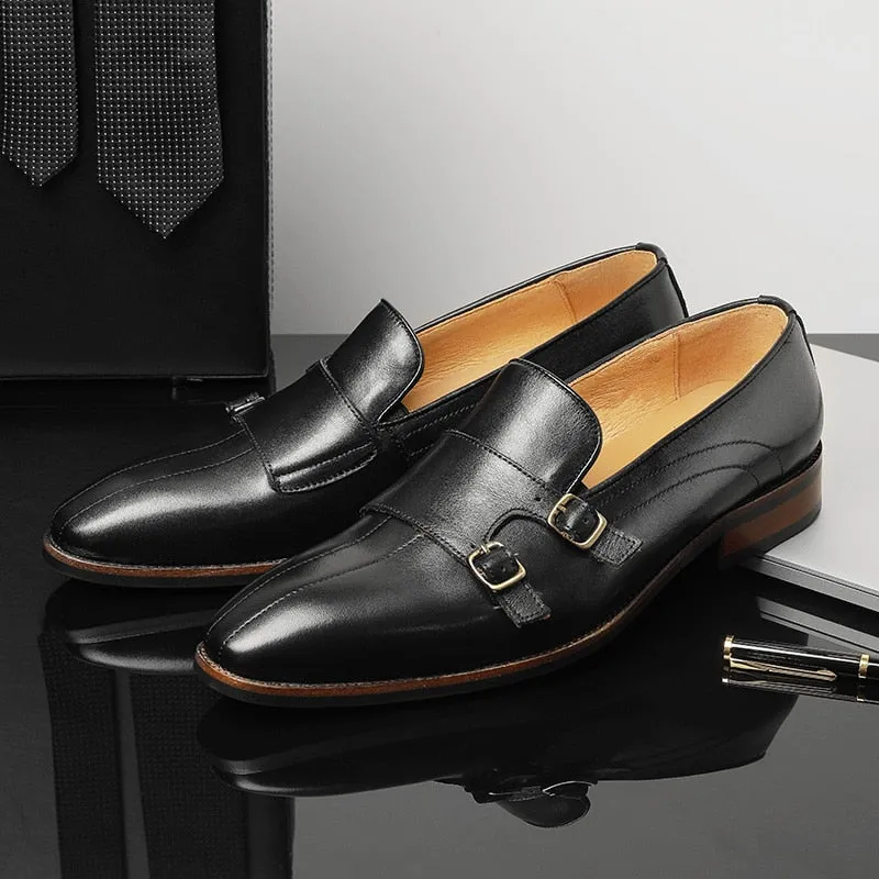 Serpatura Classic Buckle Loafers
