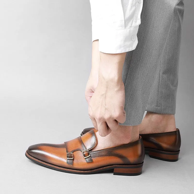 Serpatura Classic Buckle Loafers
