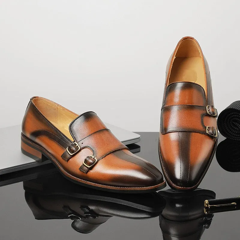 Serpatura Classic Buckle Loafers