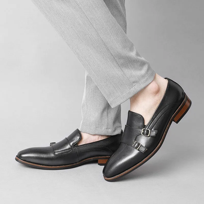 Serpatura Classic Buckle Loafers