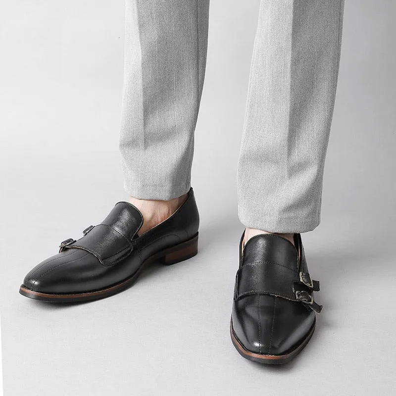 Serpatura Classic Buckle Loafers