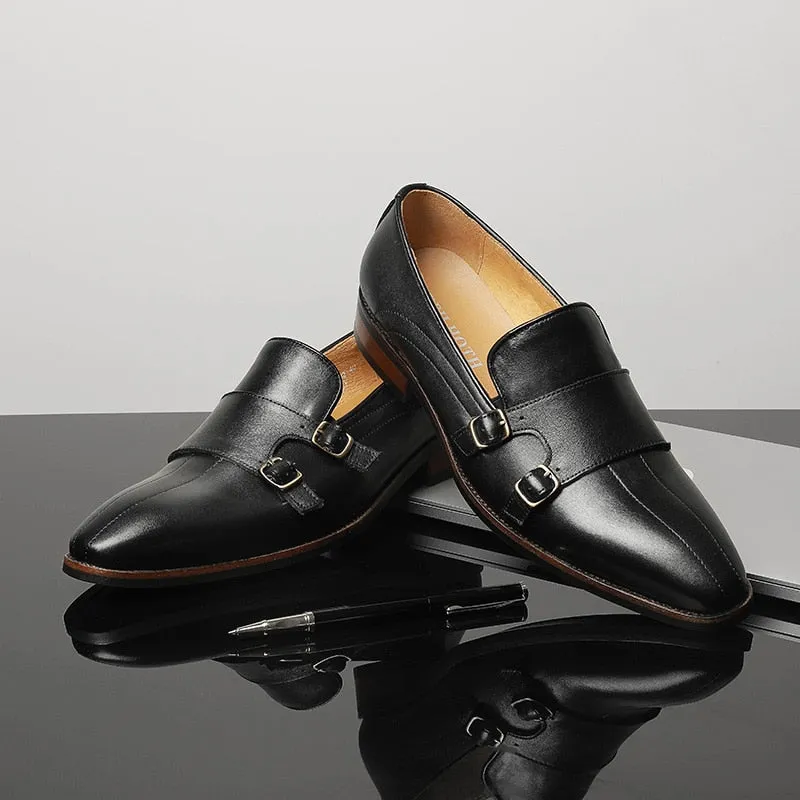Serpatura Classic Buckle Loafers