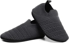 SLEVEL Comfort Toddler Slippers Lightweight Little Kids Indoor Non Slip Grip Around The House Home Shoes for Boys Girls