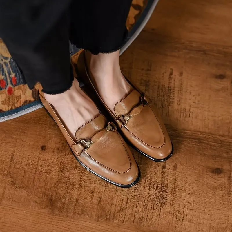 Veltique Chic Step Loafers